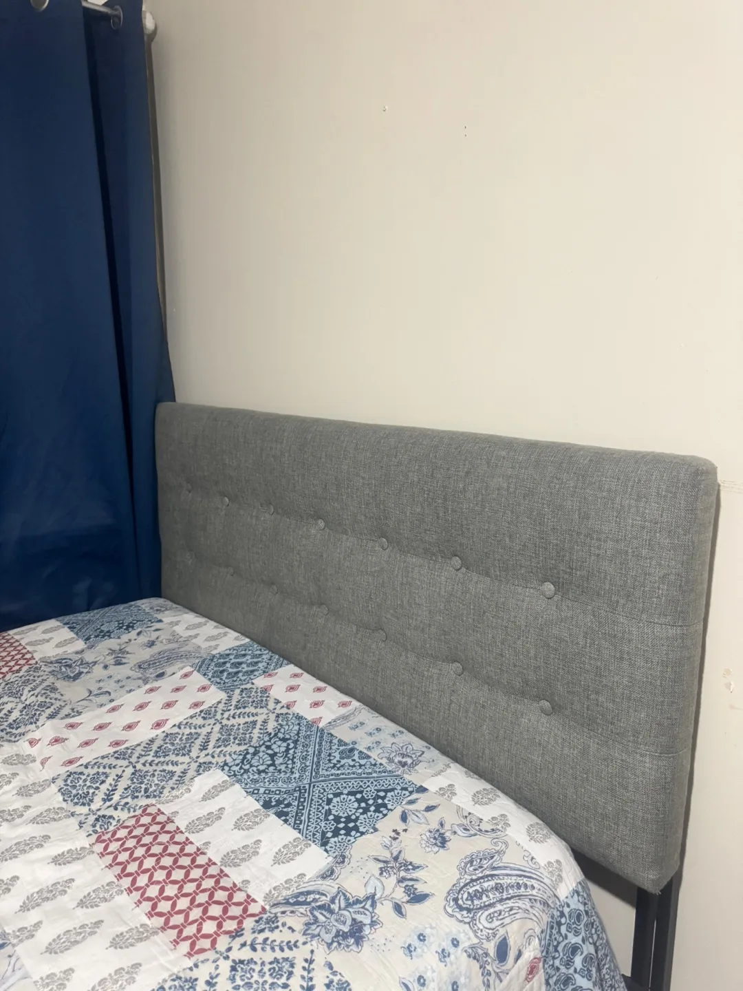 Grey Upholstered Headboard thumbnail
