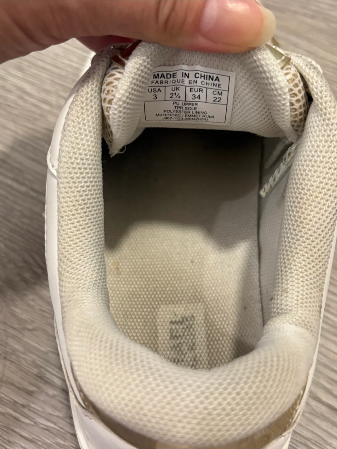 Michael Kors White & Gold Sneakers image indicator(7)