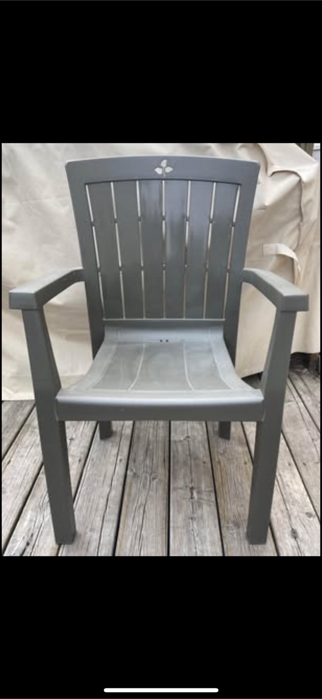 Grey Plastic Outdoor Chairs
