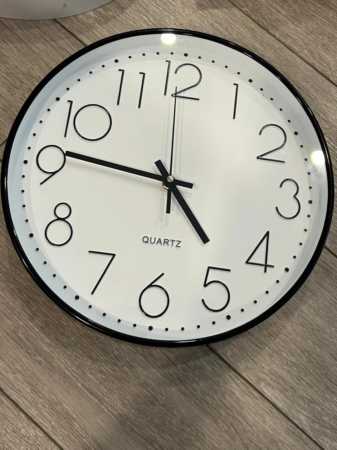 Three White Quartz Wall Clocks thumbnail