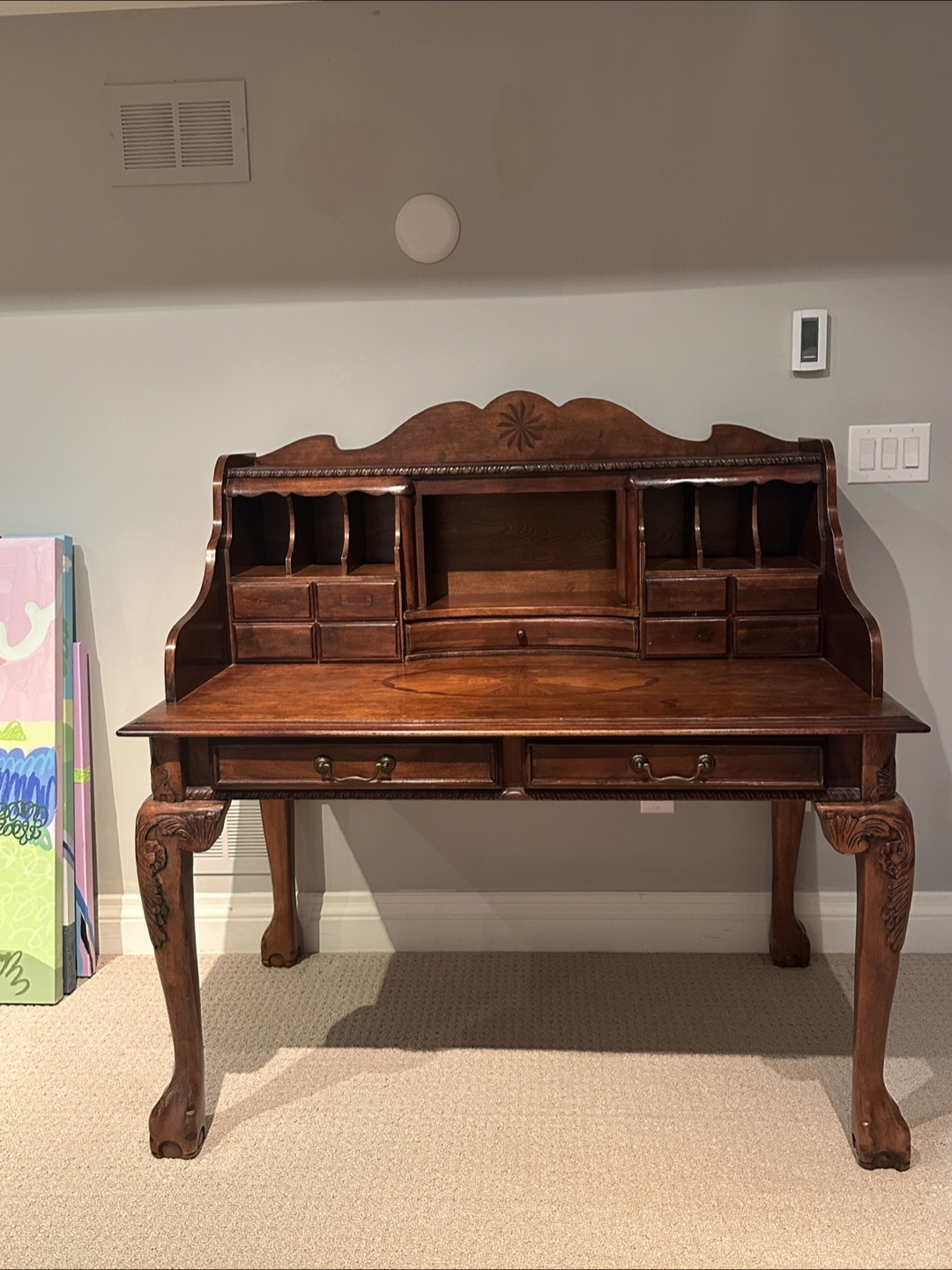 Antique Wooden Secretary Desk