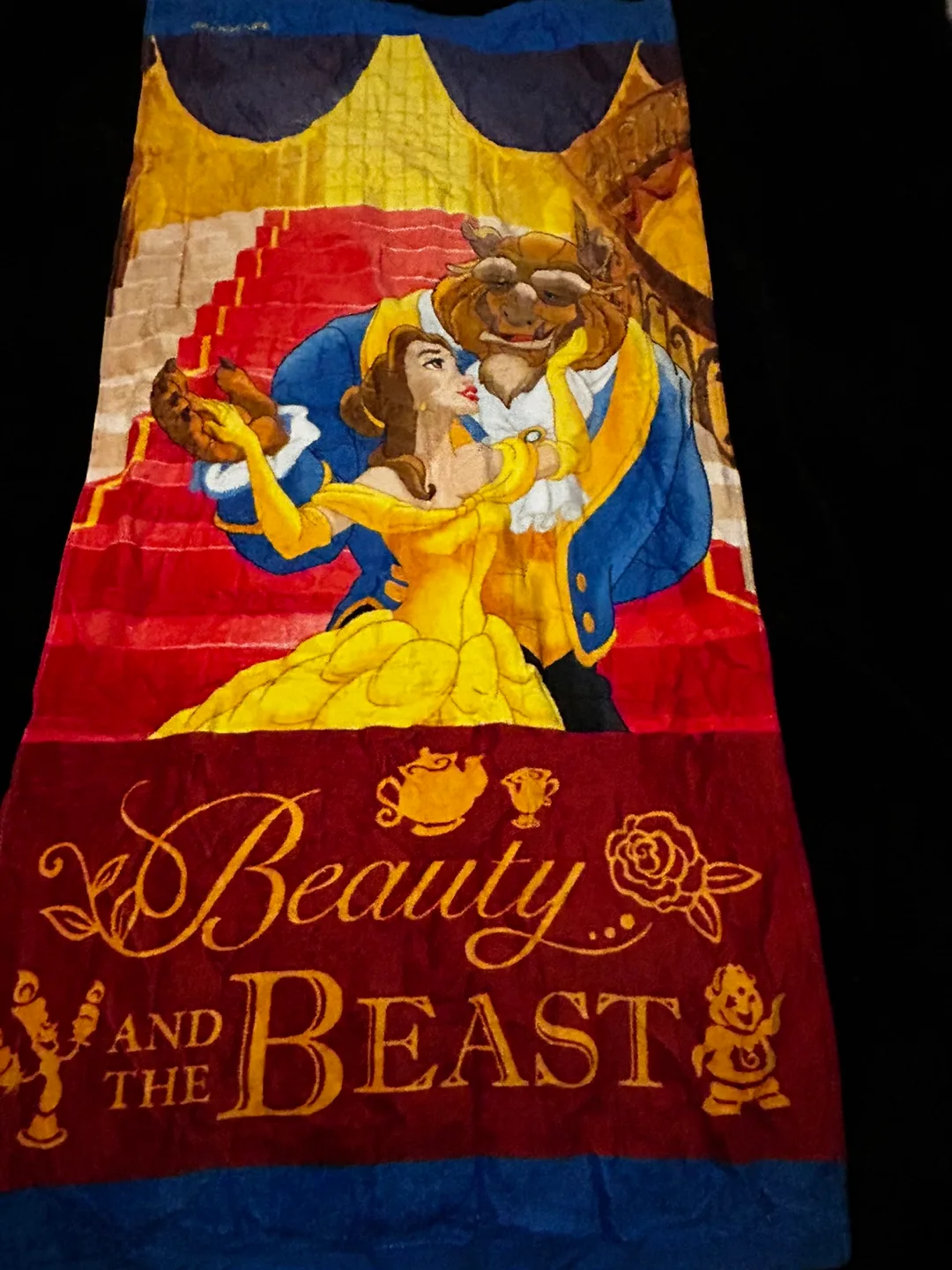 Beauty and the Beast Beach Towel thumbnail