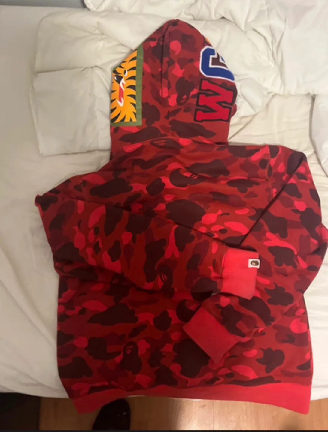 Red bape hoodie (authentic) image indicator(2)