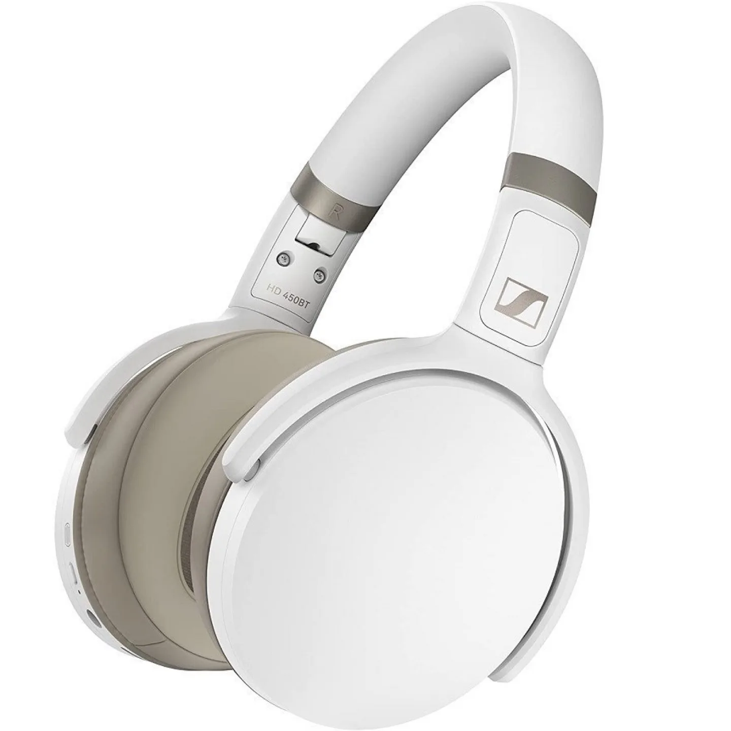 Sennheiser HD 450BT Wireless Headphones - White thumbnail