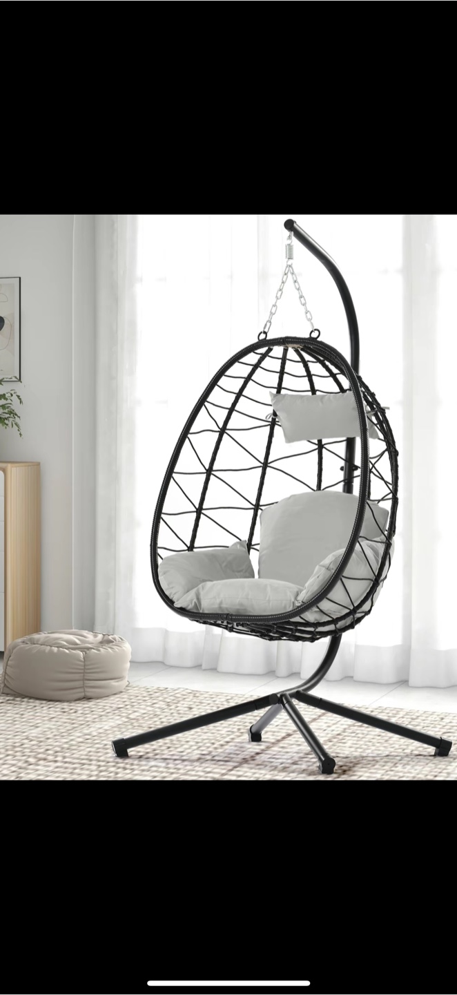 Hanging Egg Chair with Stand