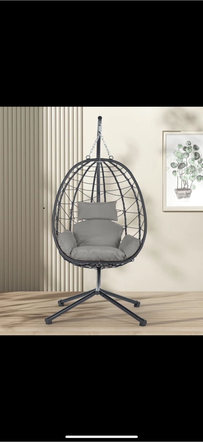 Hanging Egg Chair with Stand - photo 2