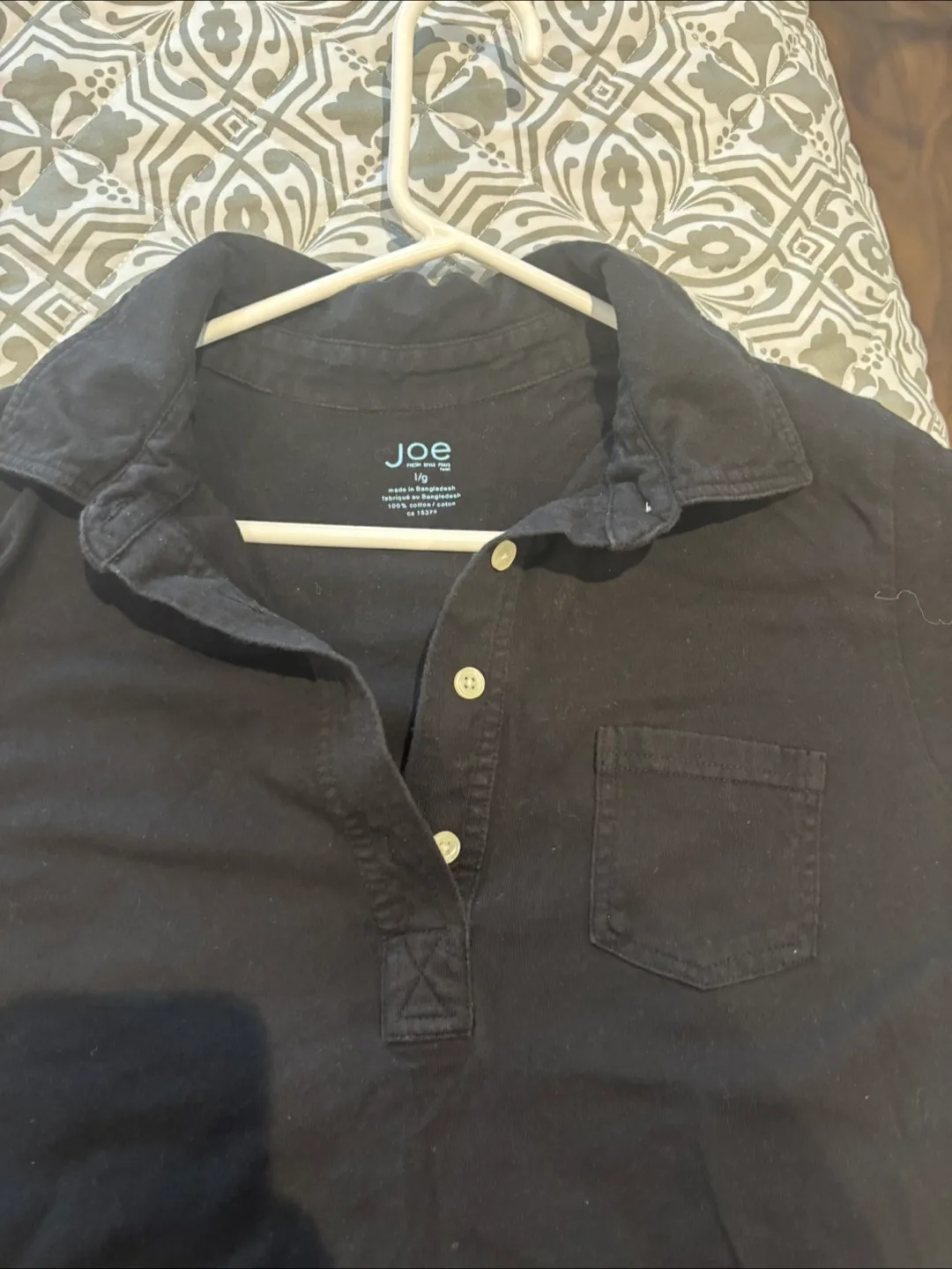 Joe Fresh Black Polo Dress - Size L image indicator(3)