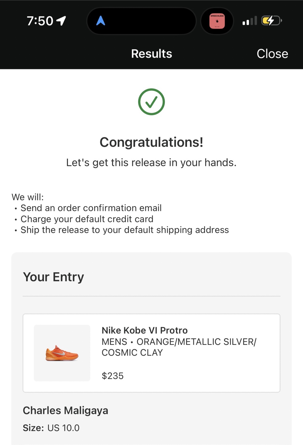 Kobe 6 total orange size 10 - photo 4