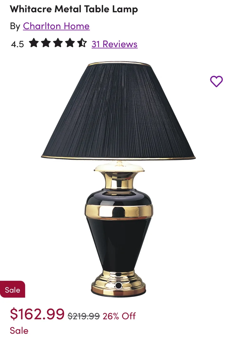 Metal Table Lamp thumbnail