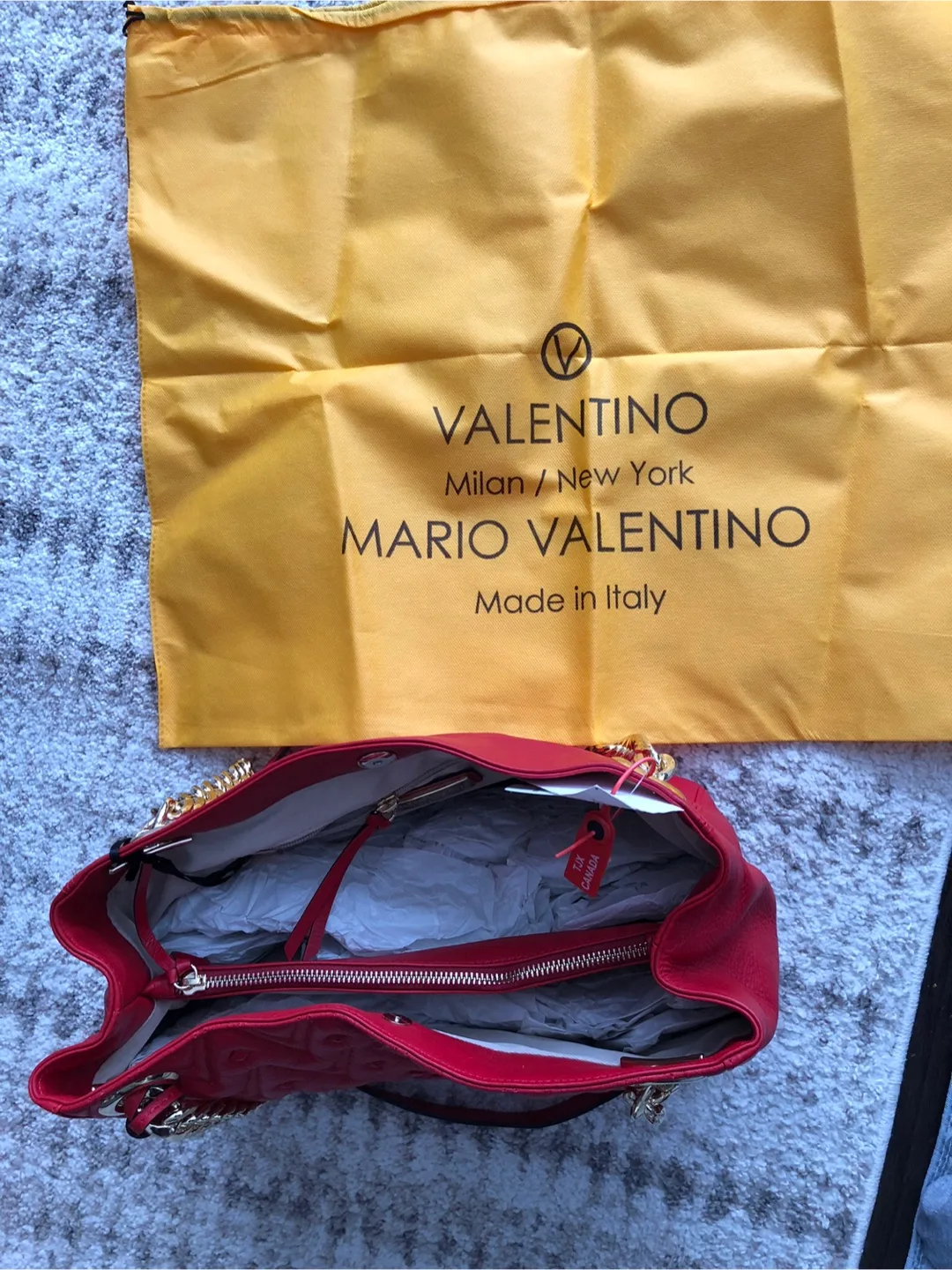 Valentino Red Leather Shoulder Bag image indicator(7)