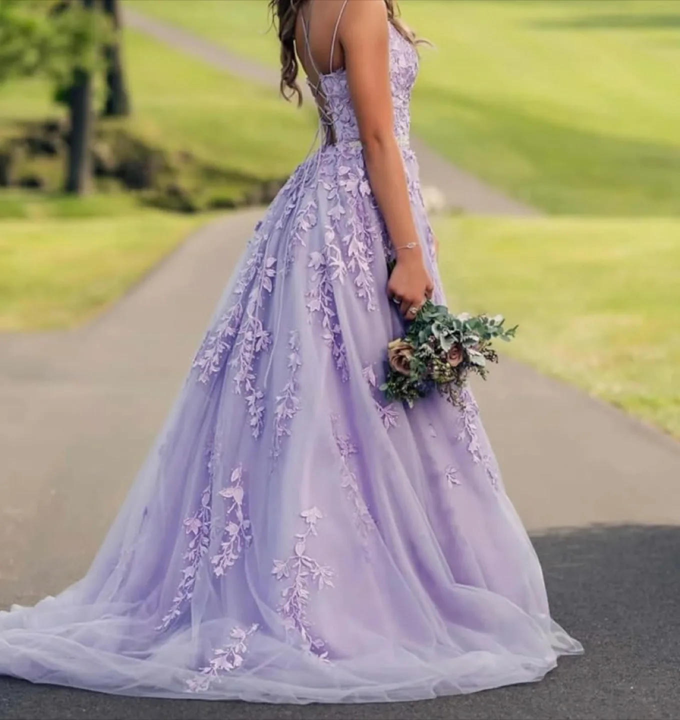 Lilac Prom Dress image indicator(4)