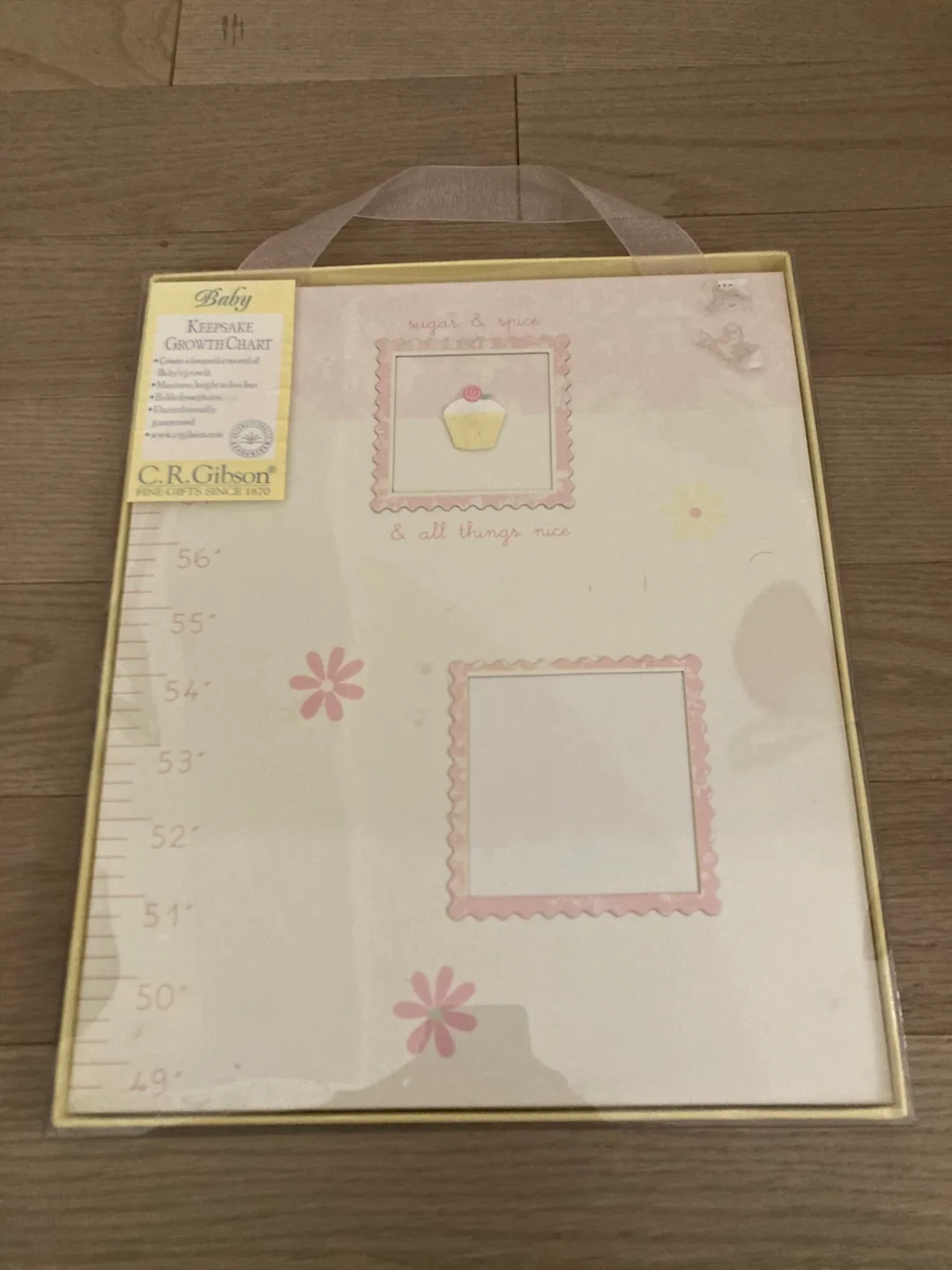 🇨🇦🍁C.R. Gibson Baby Keepsake Growth Chart - New thumbnail