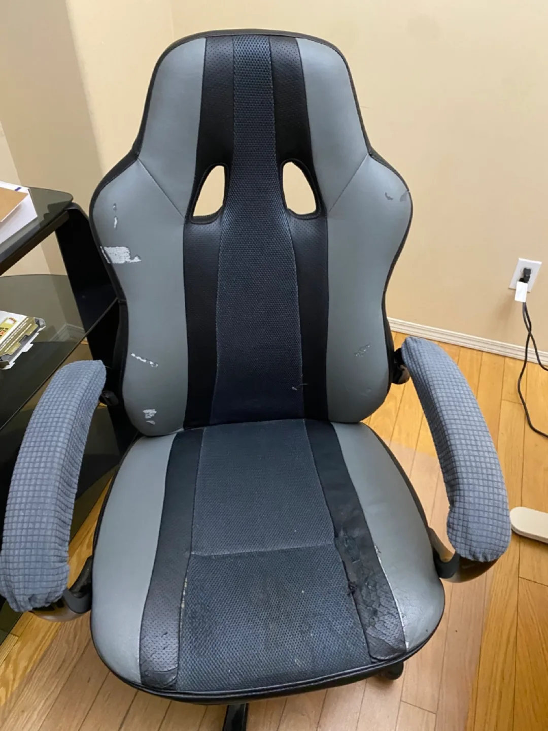 Grey and Black Gaming Chair thumbnail