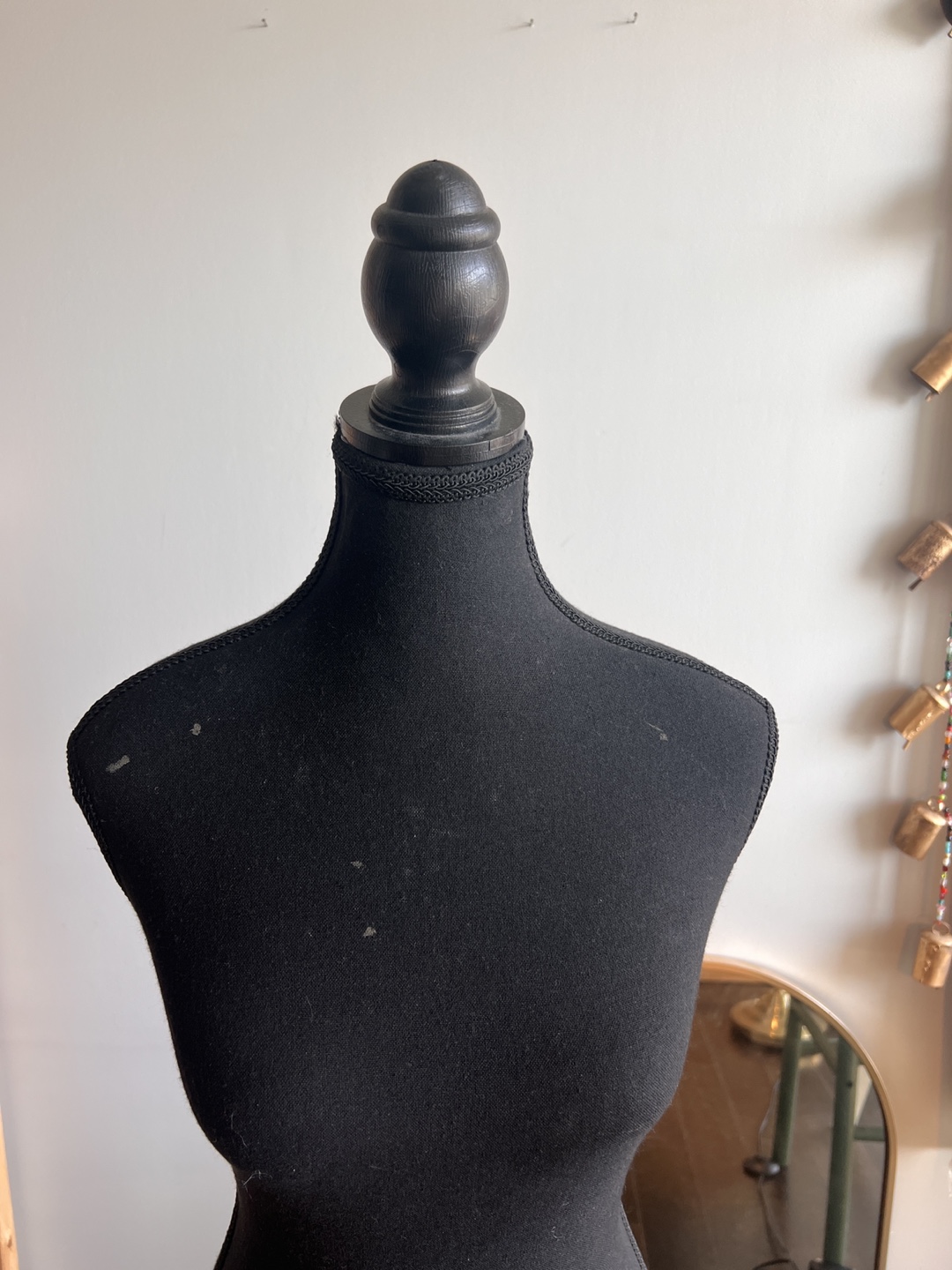 Black Mannequin Torso with Stand