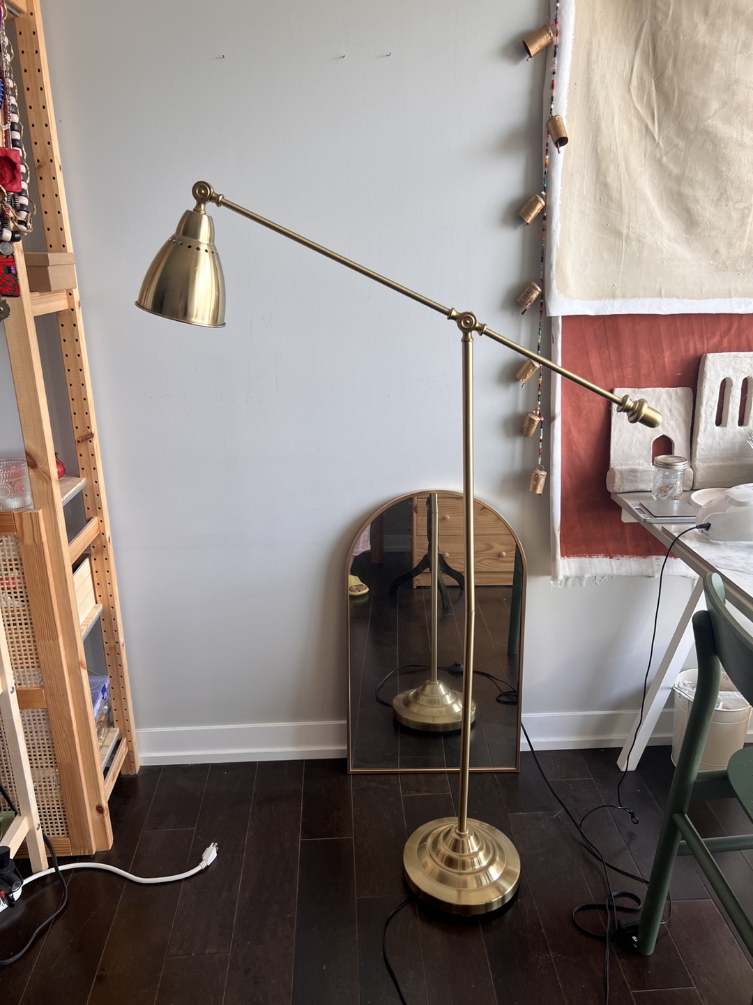 Gold Adjustable Floor Lamp