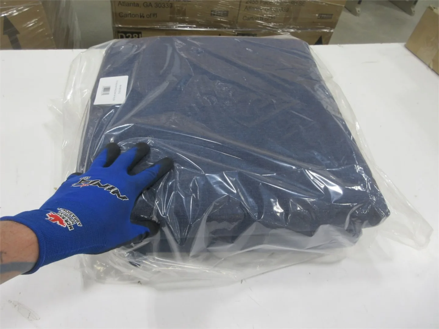 Hampton Bay Outdoor Chair Cushions - Navy Blue image indicator(2)