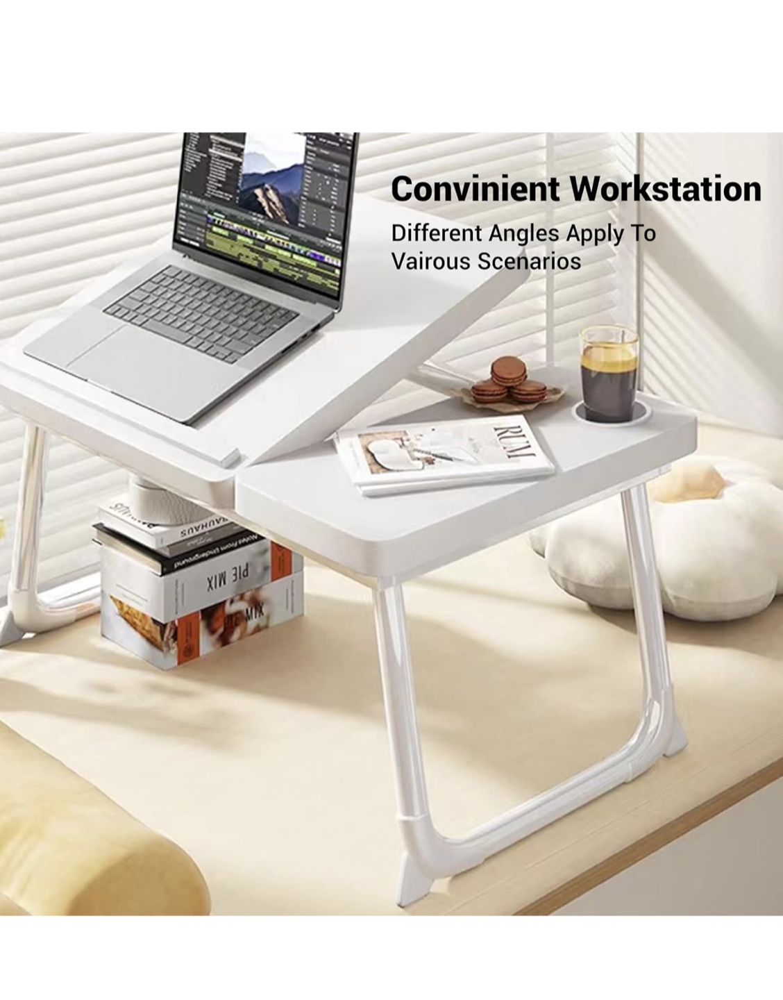 Almost new! Adjustable Folding Bed Desk - photo 3