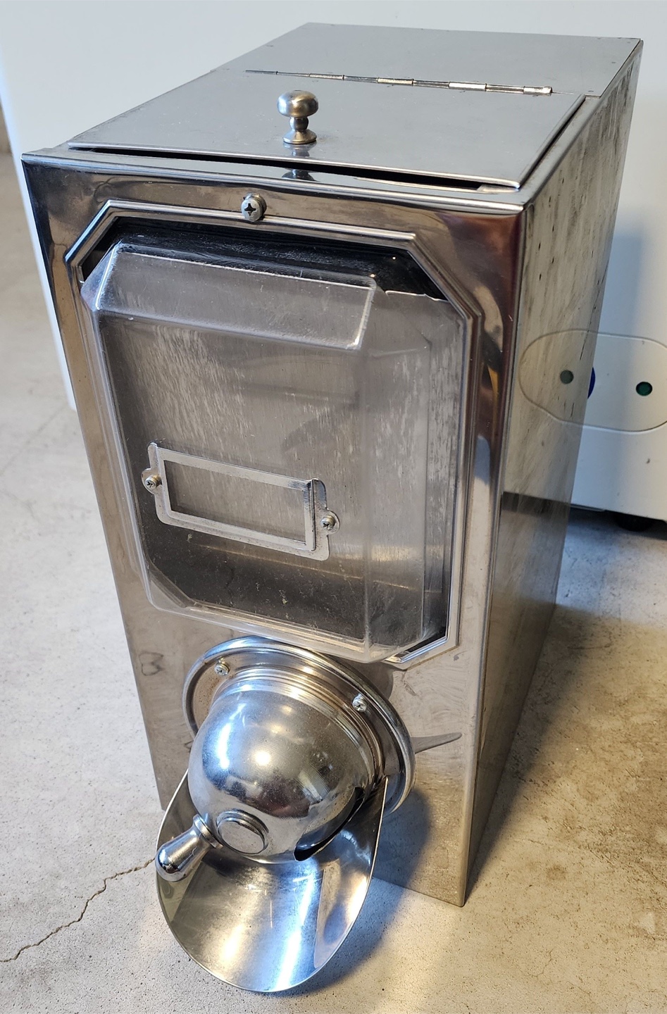 Vintage Stainless Steel Dry Food Dispenser
