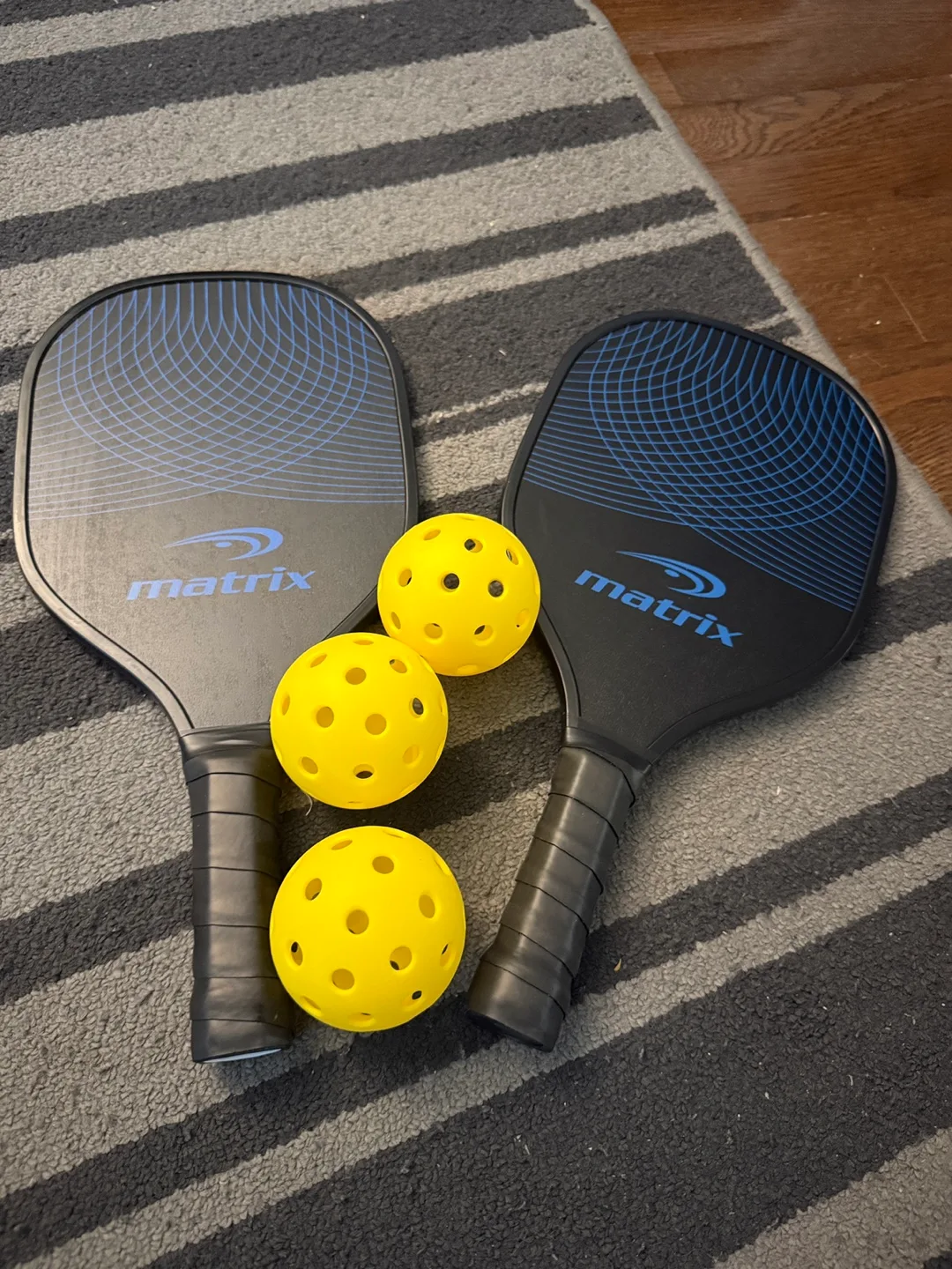 Matrix Pickleball Paddles and Balls Set thumbnail