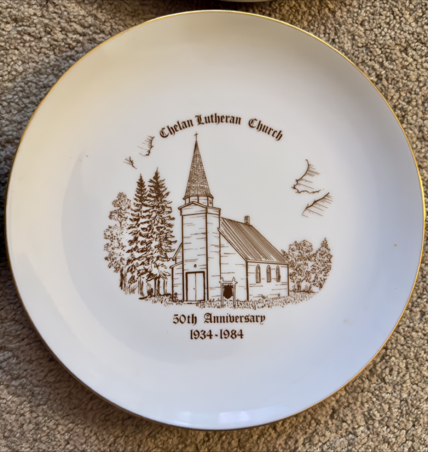 6 Vintage Canadian Church Commemorative Plates - photo 5