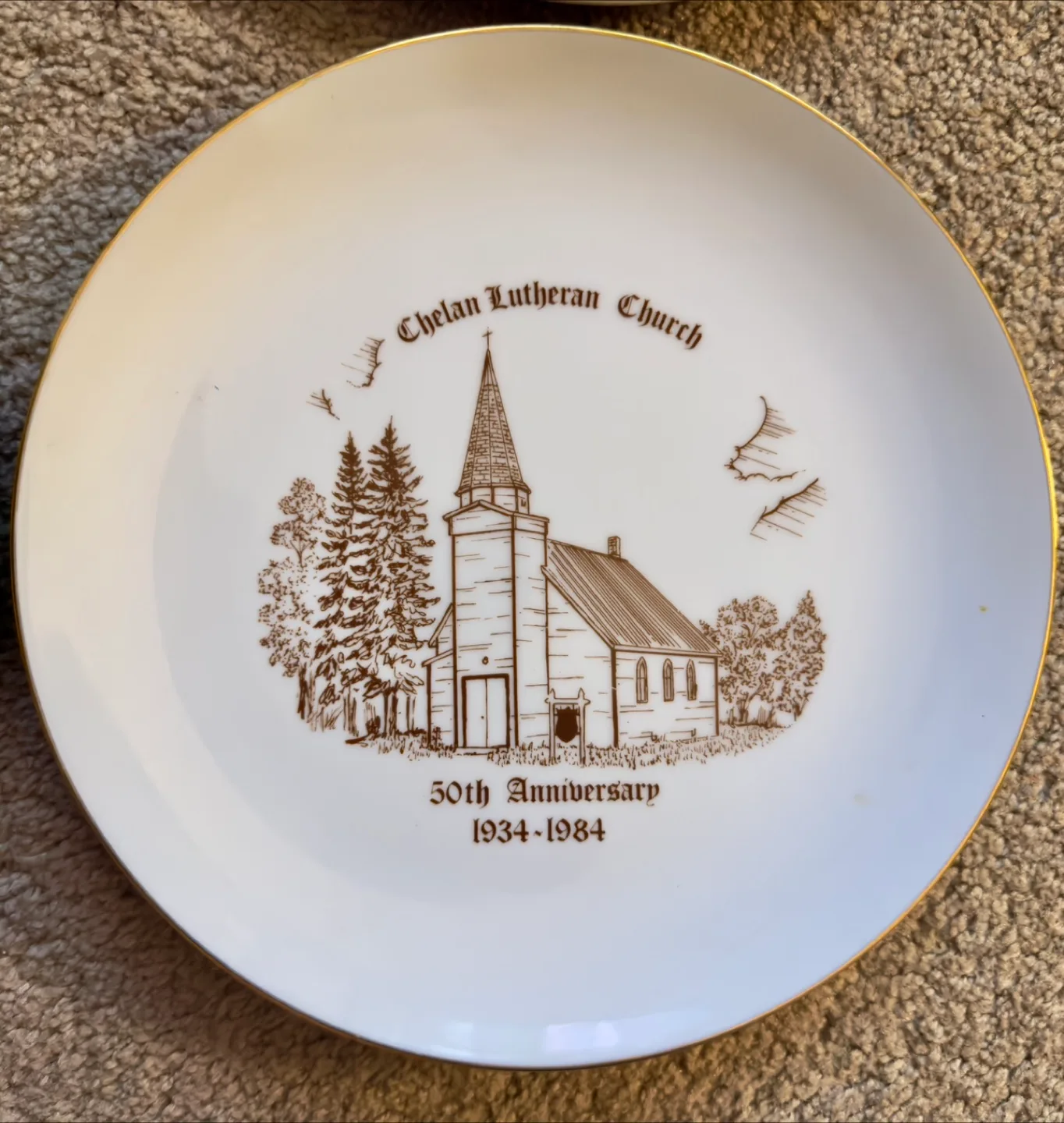 6 Vintage Canadian Church Commemorative Plates image indicator(5)