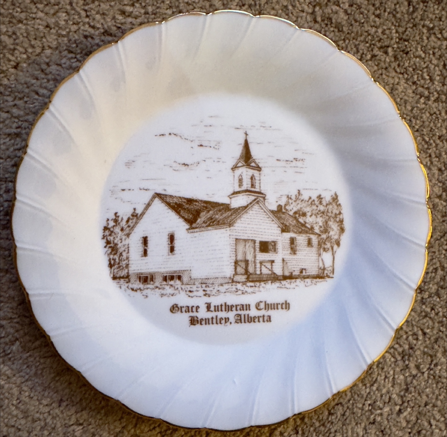 6 Vintage Canadian Church Commemorative Plates - photo 4