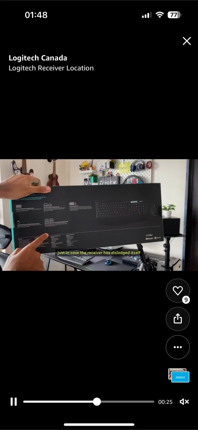Logitech MK540 Advanced Wireless Keyboard and Mouse Combo image indicator(4)