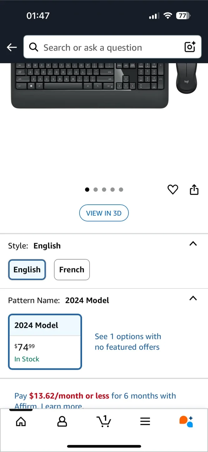 Logitech MK540 Advanced Wireless Keyboard and Mouse Combo image indicator(3)