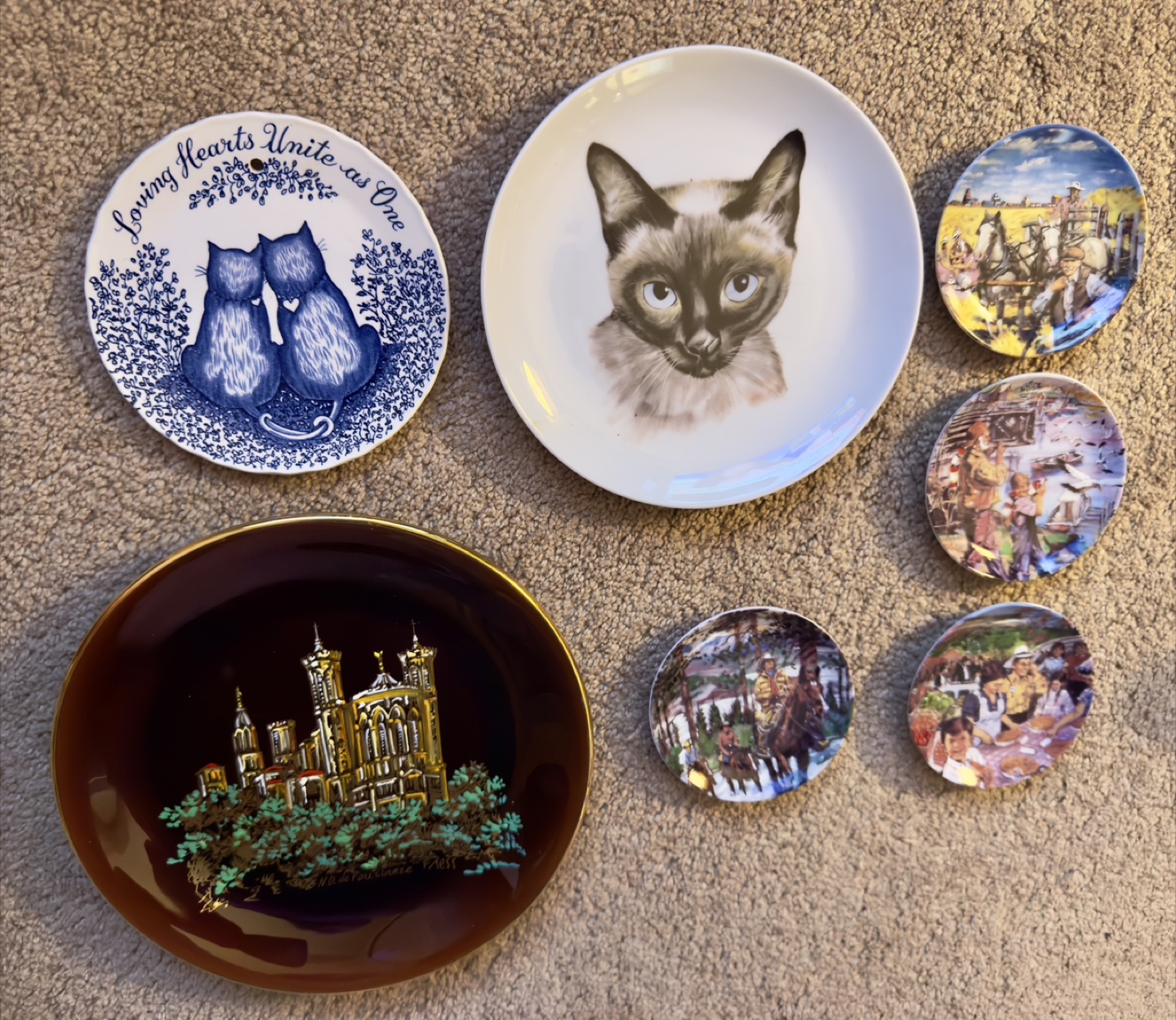 Decorative Plates - Cat, Cowboy, & More!