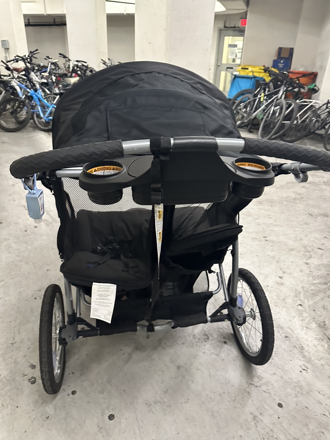 Baby Trend Double Jogger Stroller - Black - photo 2