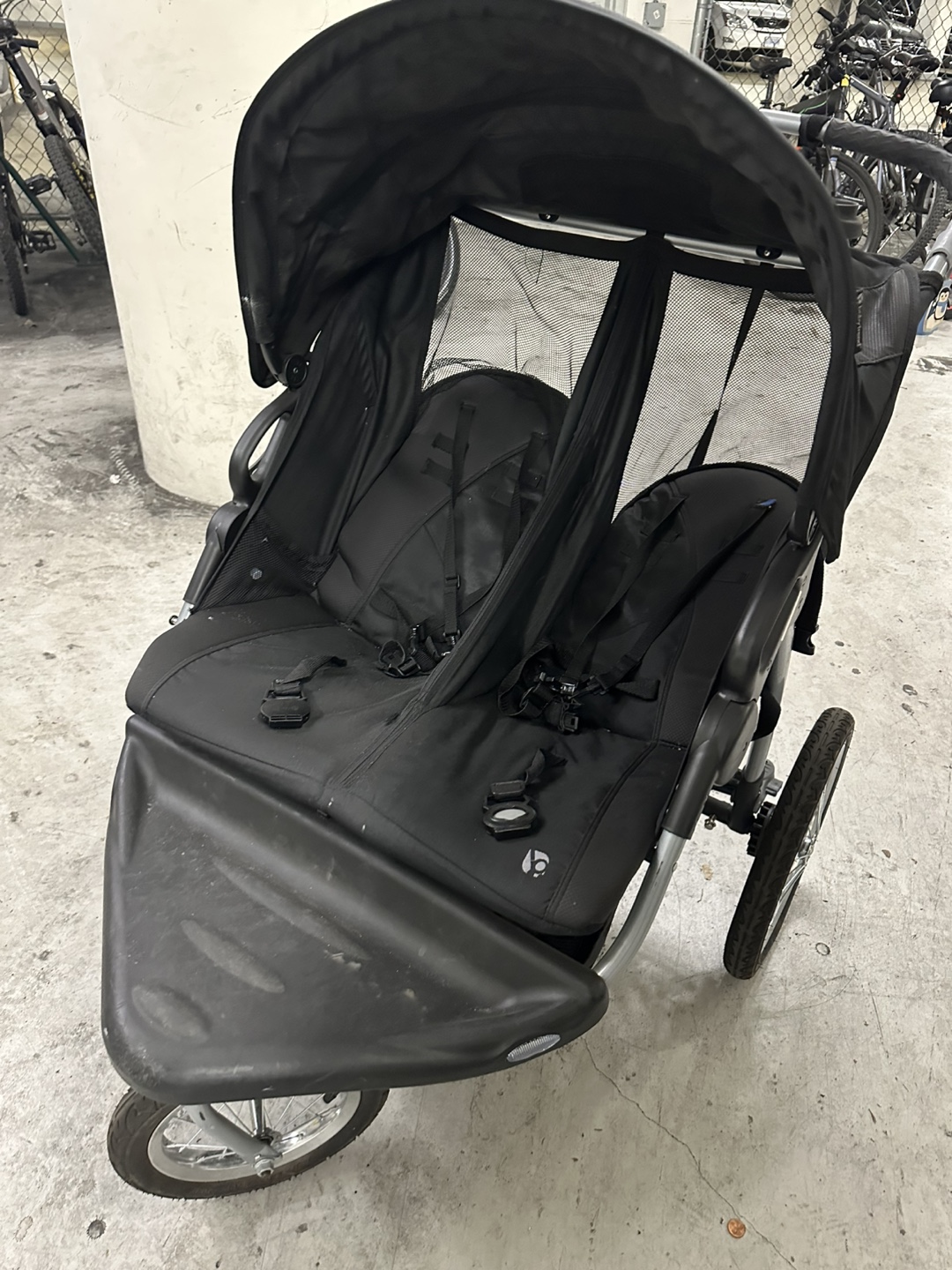 Baby Trend Double Jogger Stroller - Black