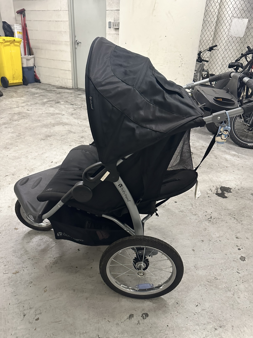 Baby Trend Double Jogger Stroller - Black - photo 3