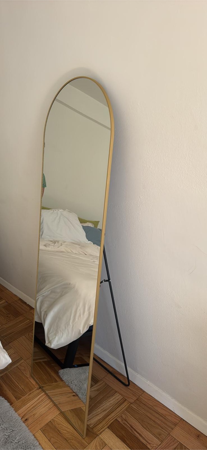 Arched Gold Full Length Mirror