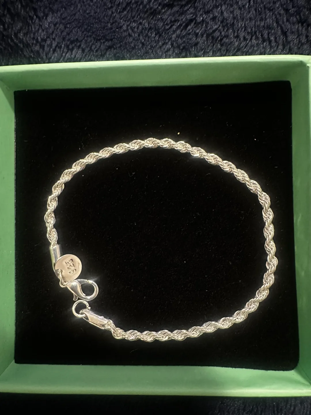 Mejuri Silver Bold Rope Chain Bracelet thumbnail
