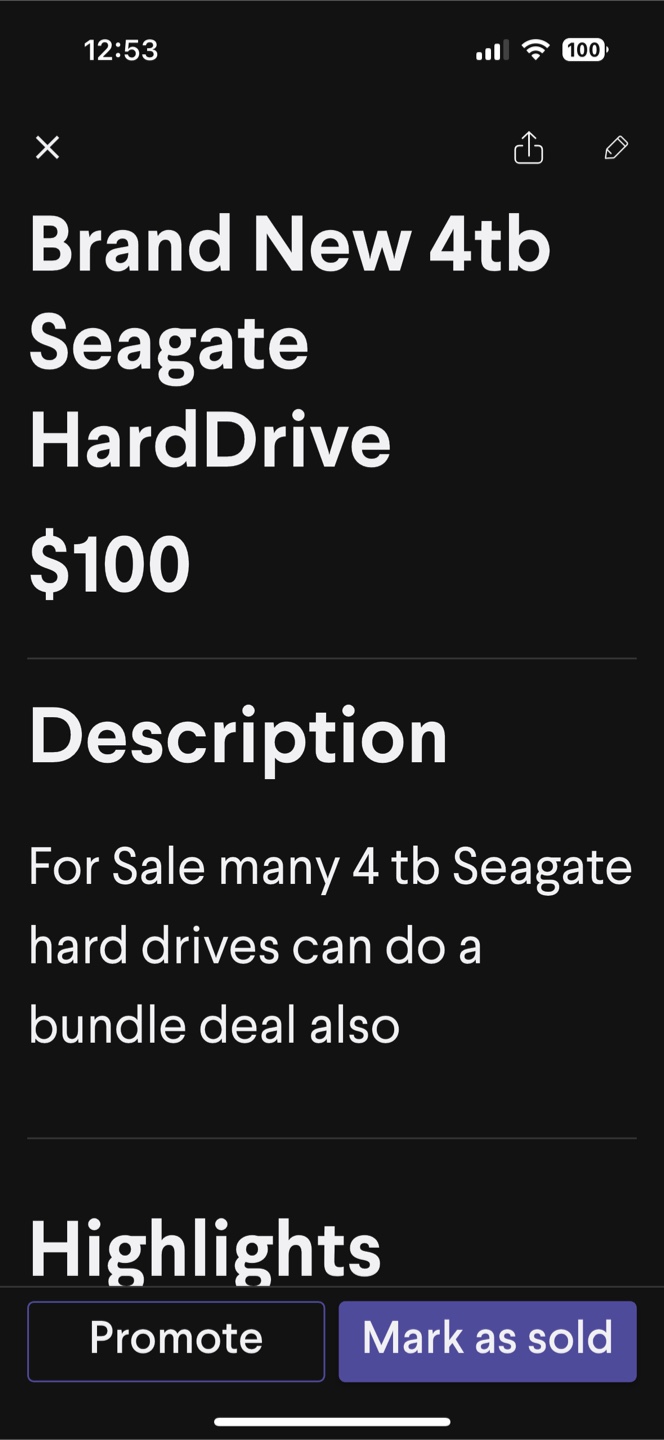 Brand New Seagate BarraCuda 4TB Internal Hard Drive - photo 2