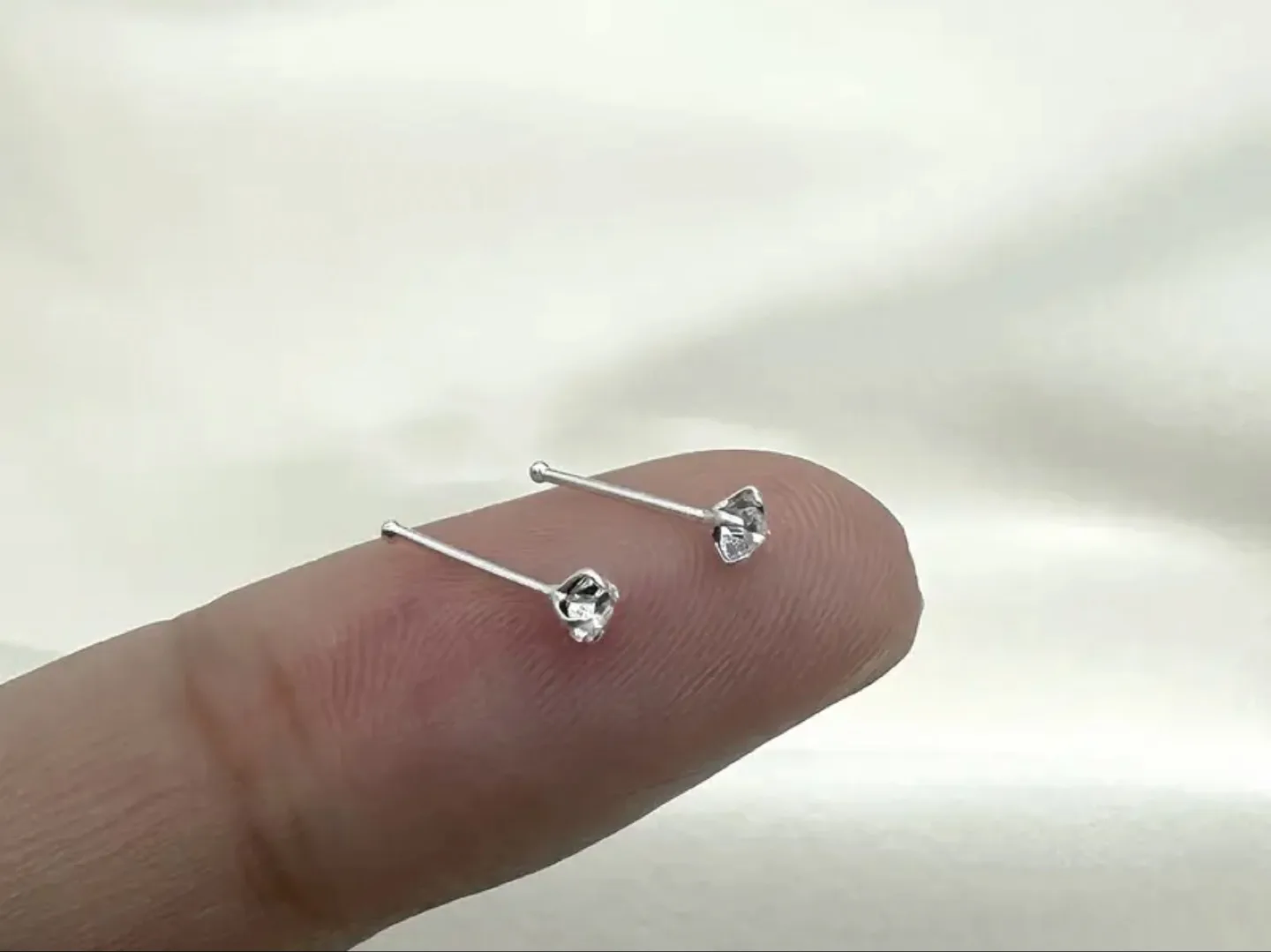 Silver Nose Studs 925 real silver thumbnail