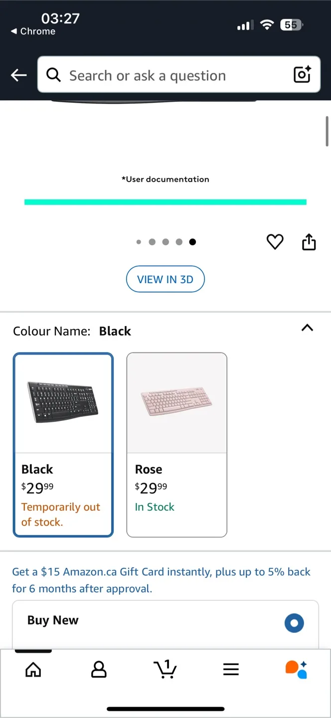 Logitech K270 Wireless Keyboard - Black image indicator(3)
