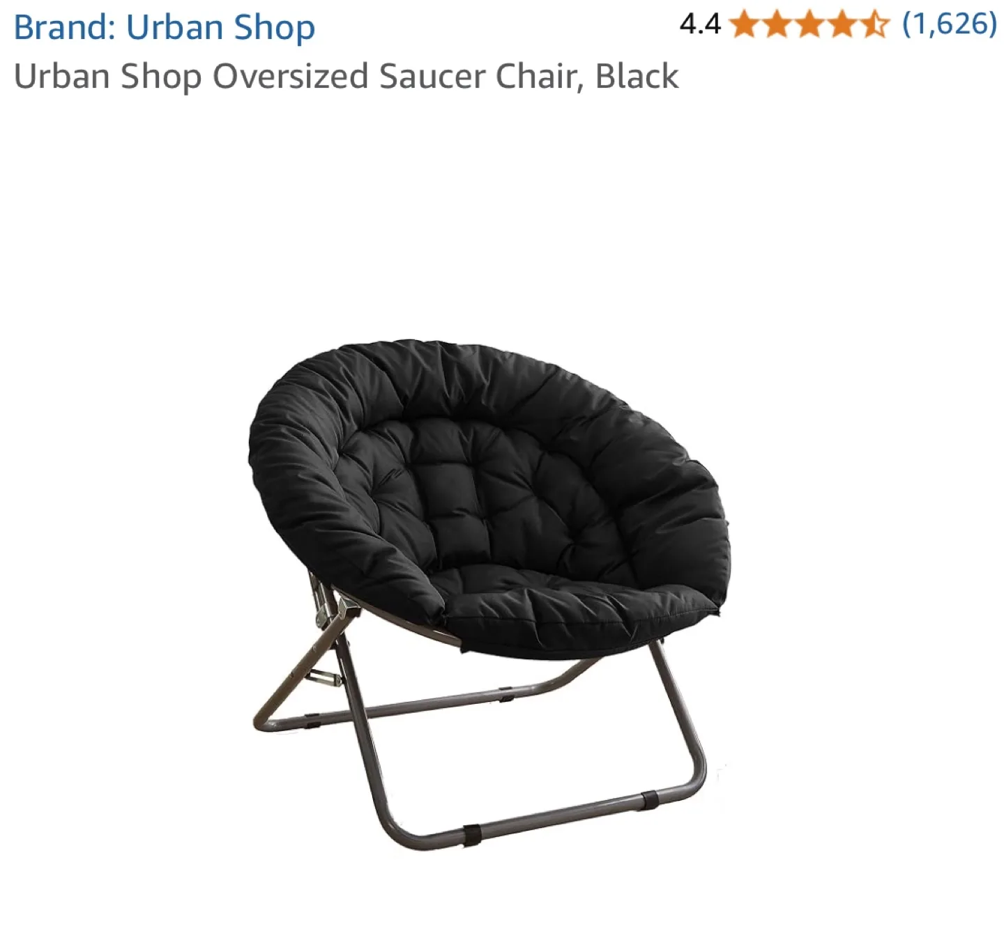 Black Foldable Chair thumbnail