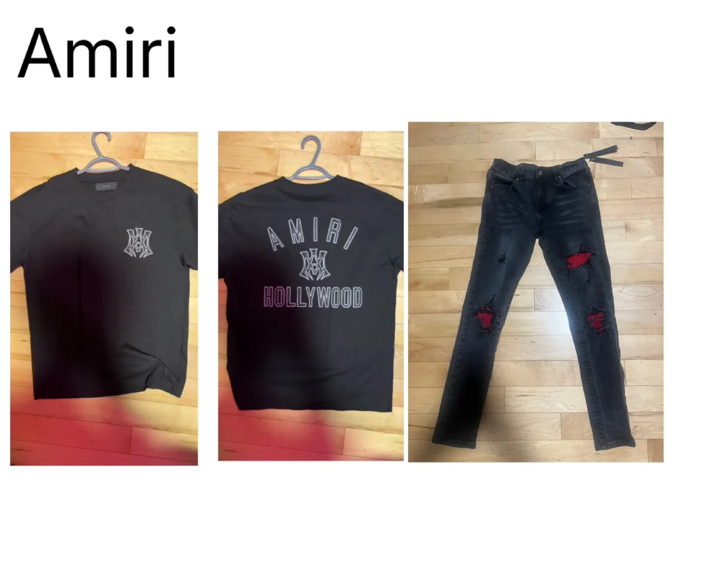 Amiri Black T-Shirt & Jeans thumbnail