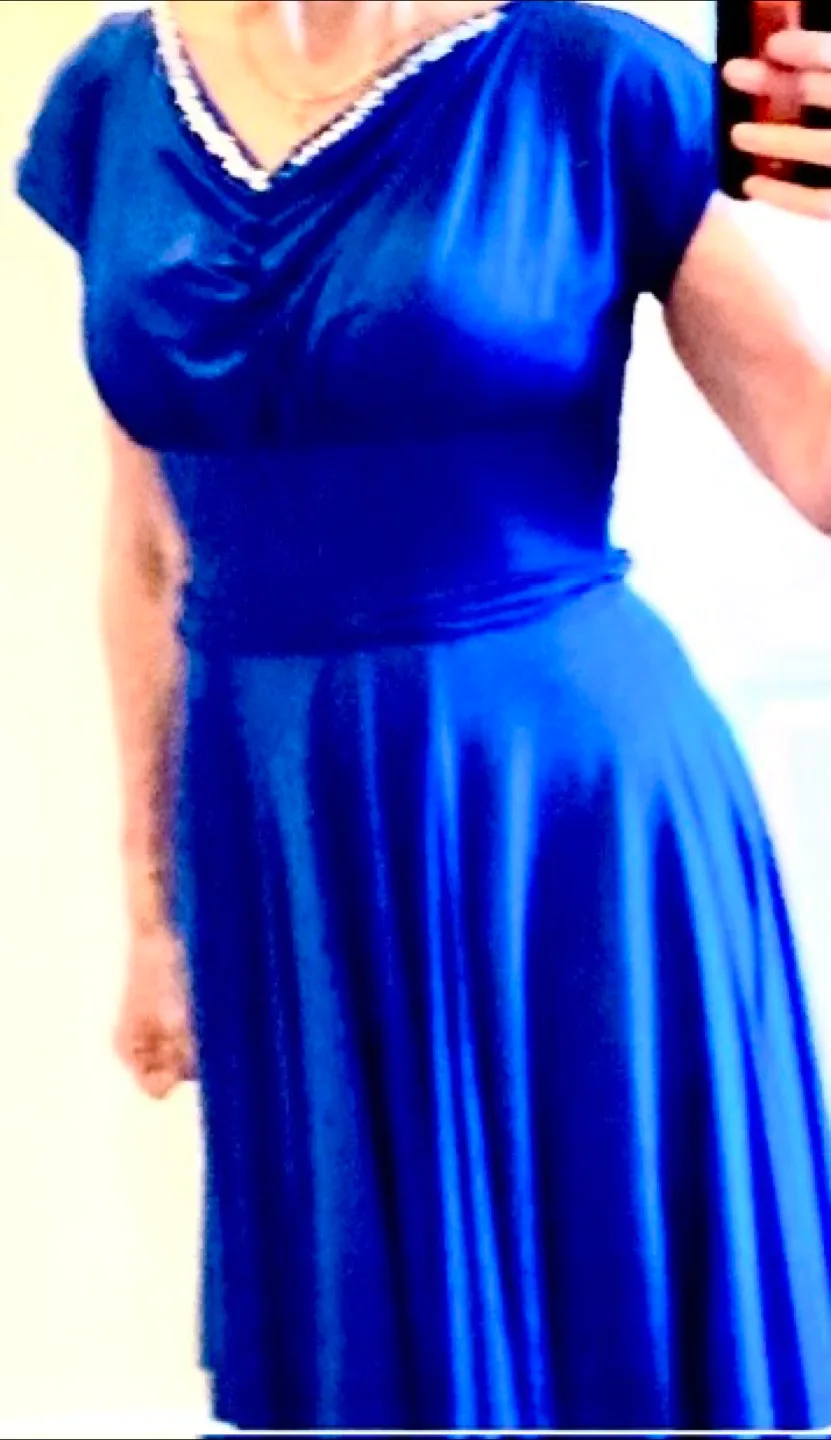 ✨Elegant royal Blue Dress image indicator(2)