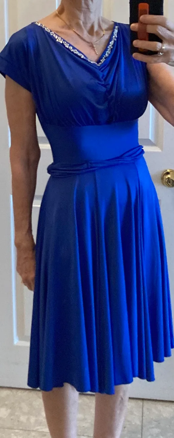 ✨Elegant royal Blue Dress image indicator(3)