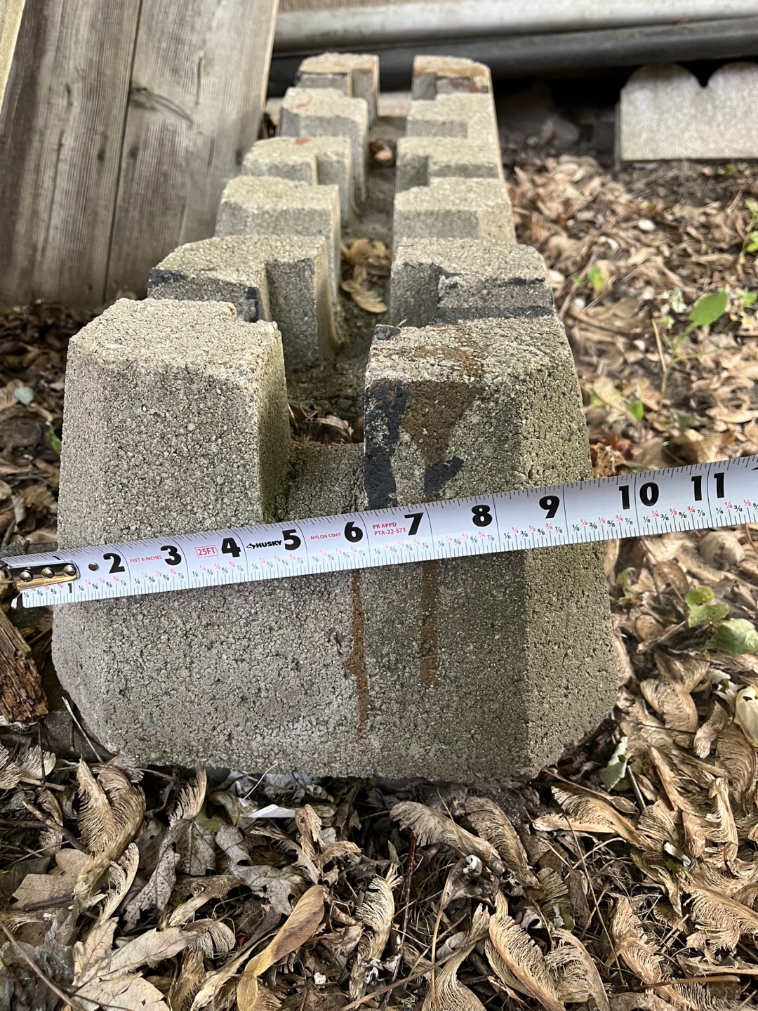 Precast concrete deck blocks 10x7.5x7.5 inches (3 pieces) - photo 4