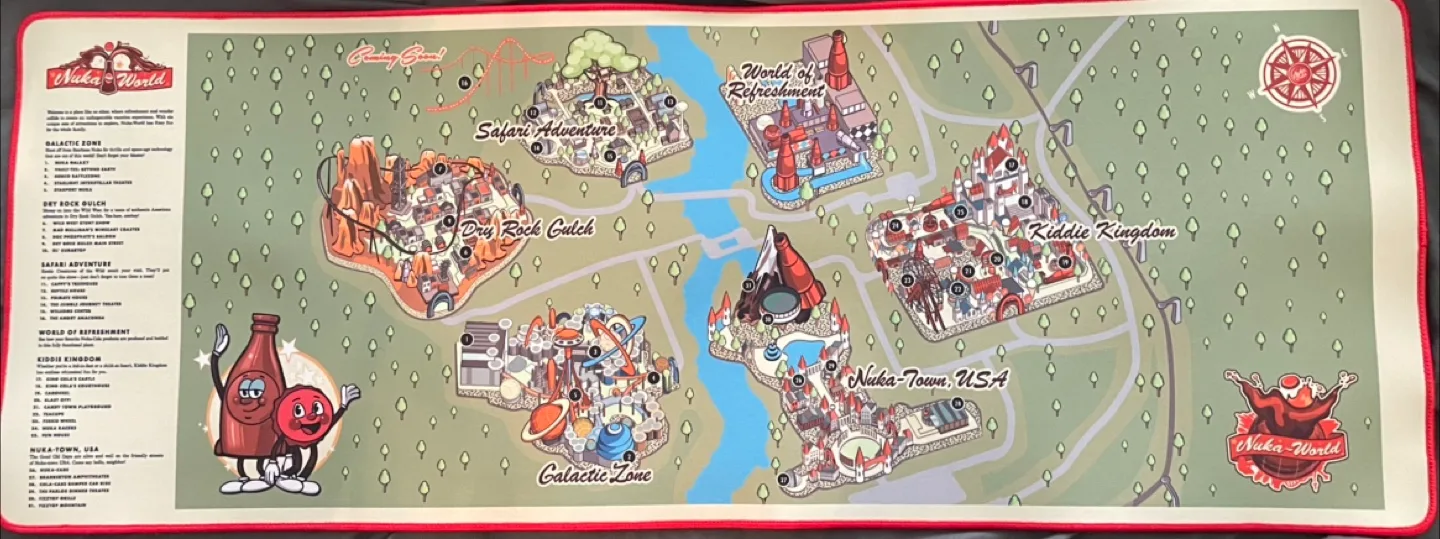 Fallout Nuka World Oversized Mouse Pad thumbnail