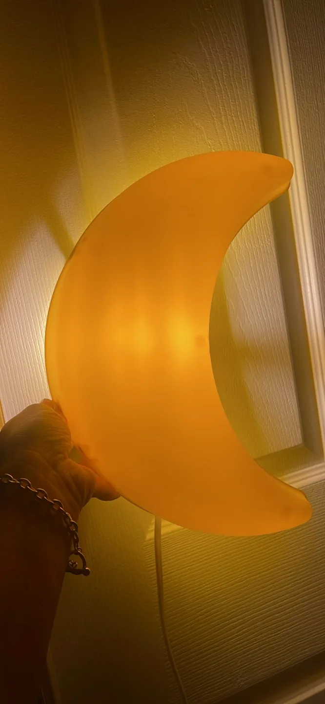 Yellow Moon Shaped Night Light thumbnail
