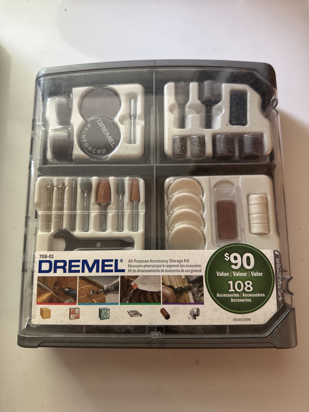 Dremel All-Purpose Accessory Storage Kit - 108 Pieces