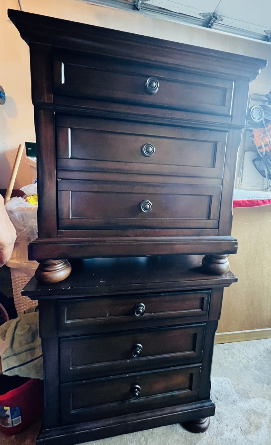 2 Austin Bedroom furniture Dark Wood 2-Drawer Nightstand - photo 3