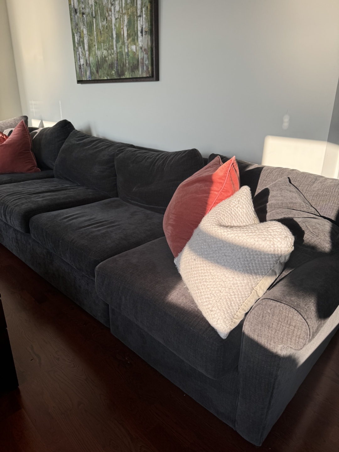 Large Sectional Sofa - Dark Gray - photo 3