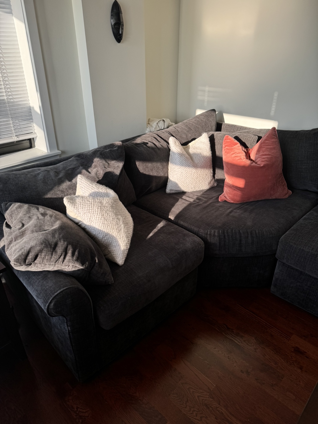 Large Sectional Sofa - Dark Gray - photo 4