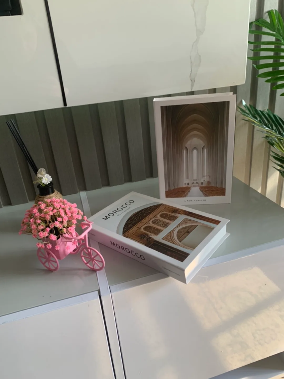 Decoration Books and artificial flower bicycle pot image indicator(3)