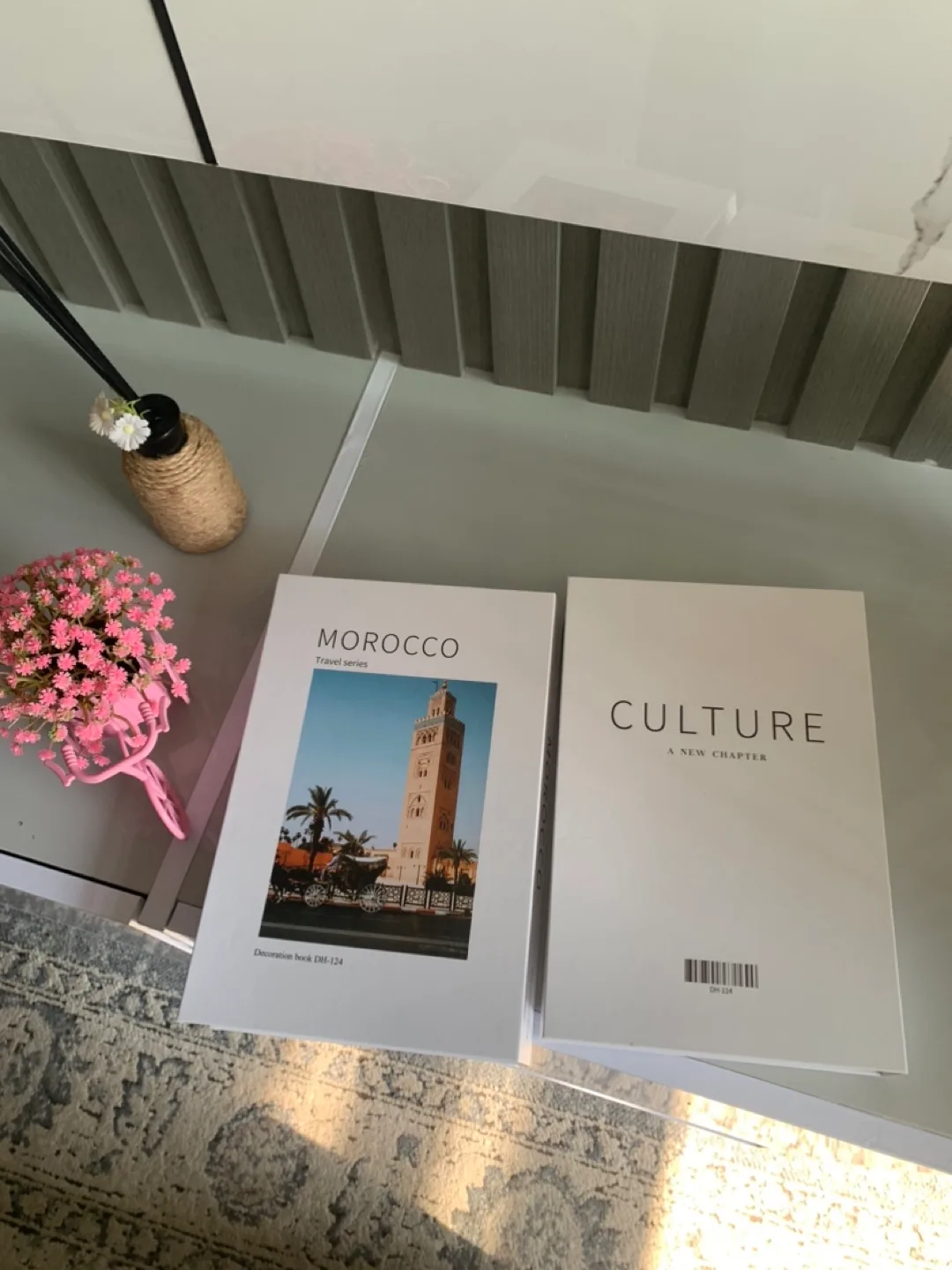 Decoration Books and artificial flower bicycle pot image indicator(6)